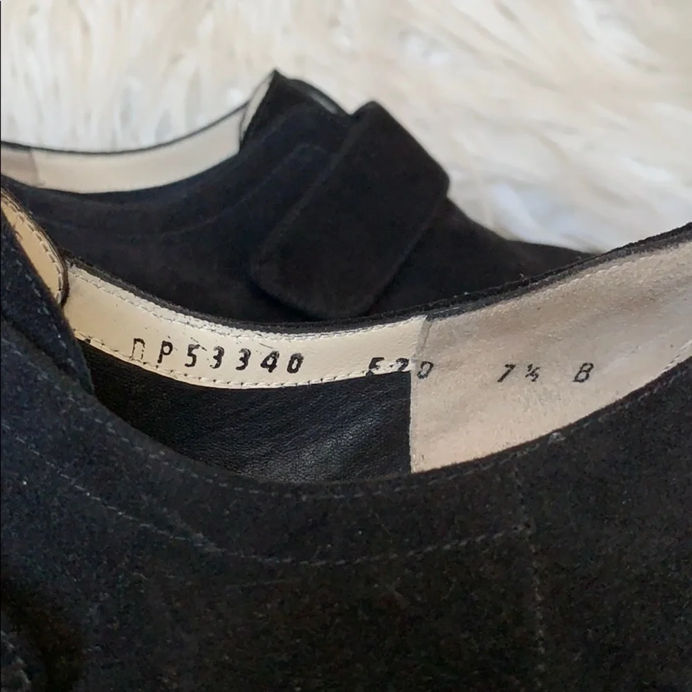 Salvatore Ferragamo‎ Suede Velcro Strap Flats